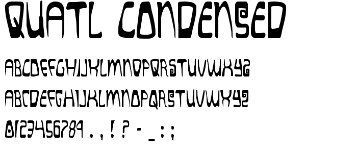 Quatl Condensed font